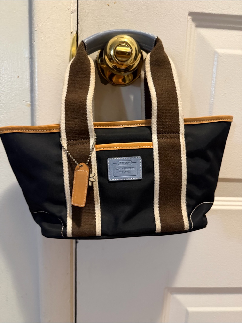 Y2K Coach Hamptons Weekend Nylon Mini Tote